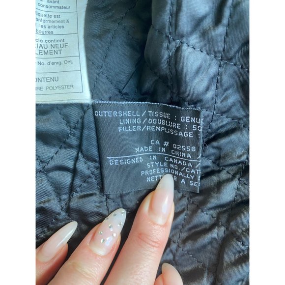 Women's Danier Genuine Leather Black Jacket - Picture 11 of 12